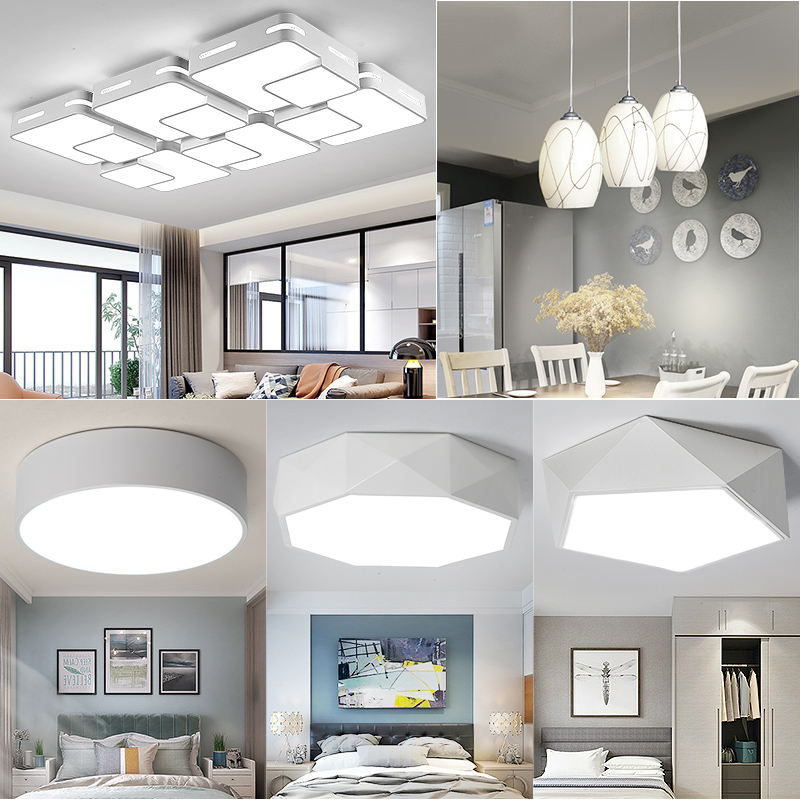 Grevol品拓PINTUOLED吸顶灯客厅灯简约现代吸顶灯客厅灯卧室灯餐厅灯亚克力灯具成套组合灯具套餐30M2高清大图