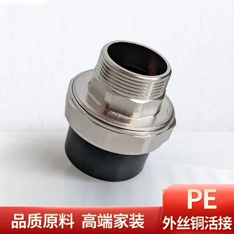 伟鹏双兴 PE外丝活接 PE63(2寸)外螺纹 个高清大图