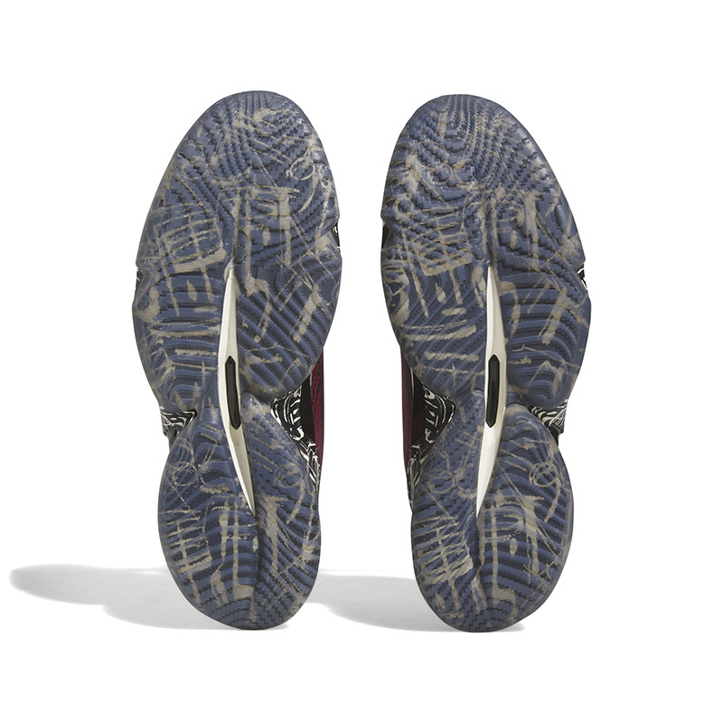 adidas D.O.N. Issue 米切尔4代签名版 轻便耐磨 低帮 篮球鞋 男女同款 红黑 IF2162
