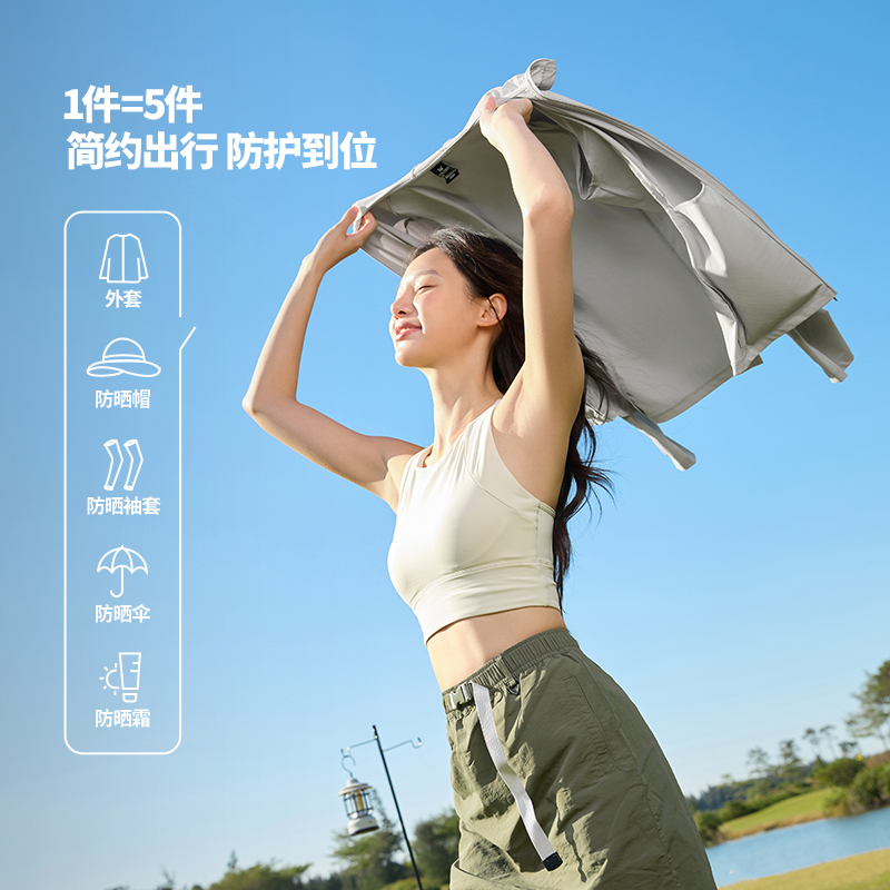 361°防晒衣女夏季冰丝薄款透气防紫外线防晒服运动外套皮肤衣662514609V高清大图
