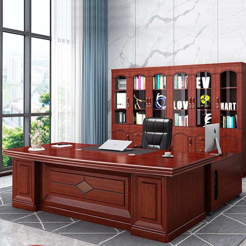 鑫欧驰简约现代经理桌总裁桌主管桌老板桌单人桌新中式大班台办公桌椅