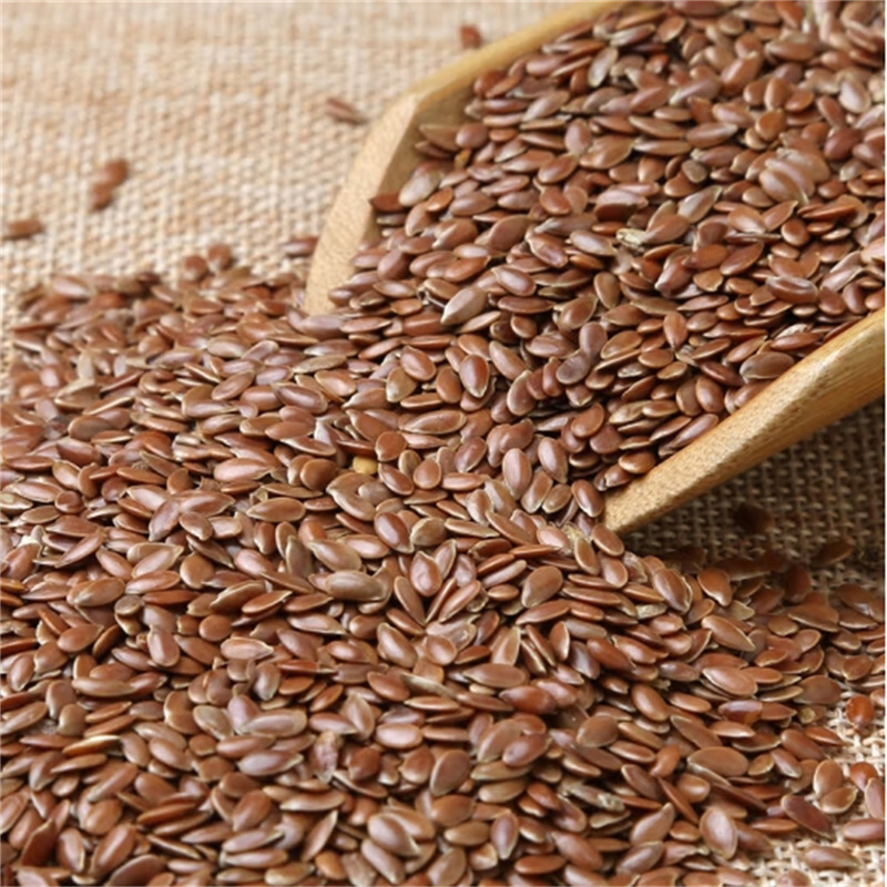 内蒙古生黄金亚麻子特产级胡麻亚麻籽高亚麻酸亚麻籽粉奇亚籽高清大图