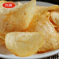 四洲披萨薯片50g/包 香辣披萨味 膨化食品 热浪薯片05516