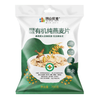 阴山优麦阴山源生有机纯燕麦片700g*2袋装原味即食冲饮冲调早餐代餐