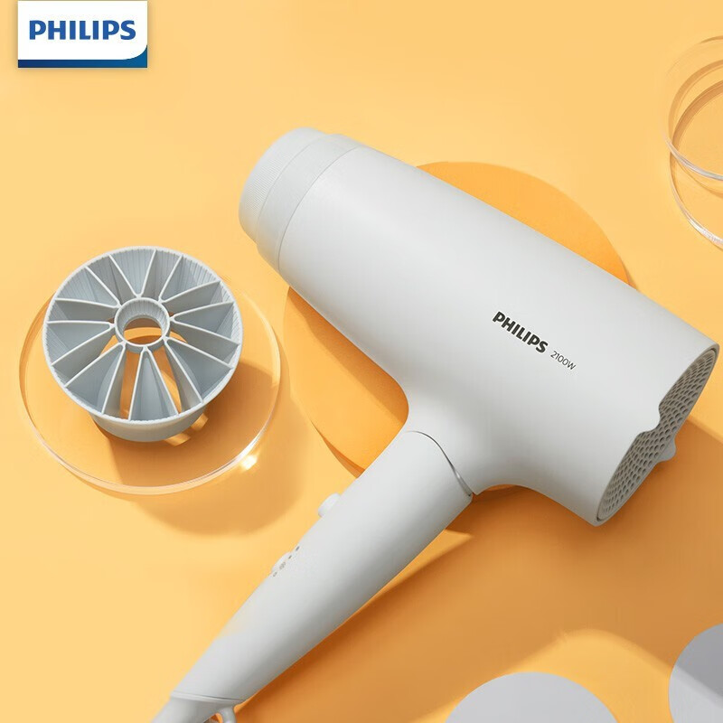 飞利浦(PHILIPS)吹风机元气小花筒家用大功率吹风筒可折叠恒温护发负离子吹风机 BHD378/05SN高清大图
