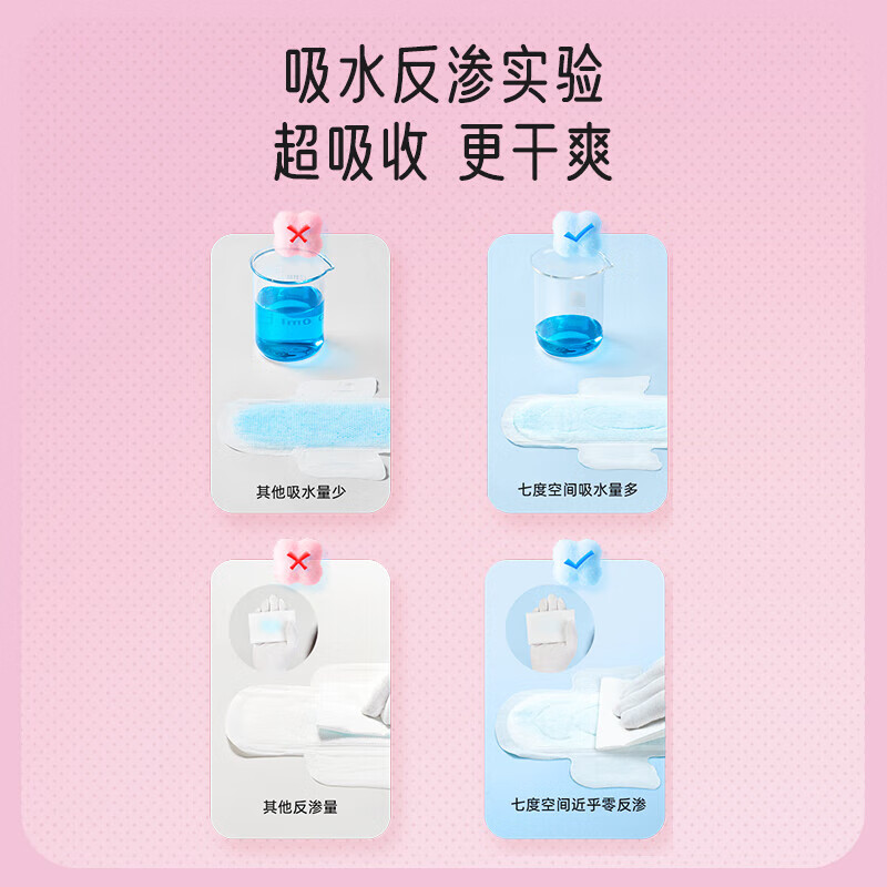 七度空间 优雅系列超薄日用卫生巾80片(24新)高清大图