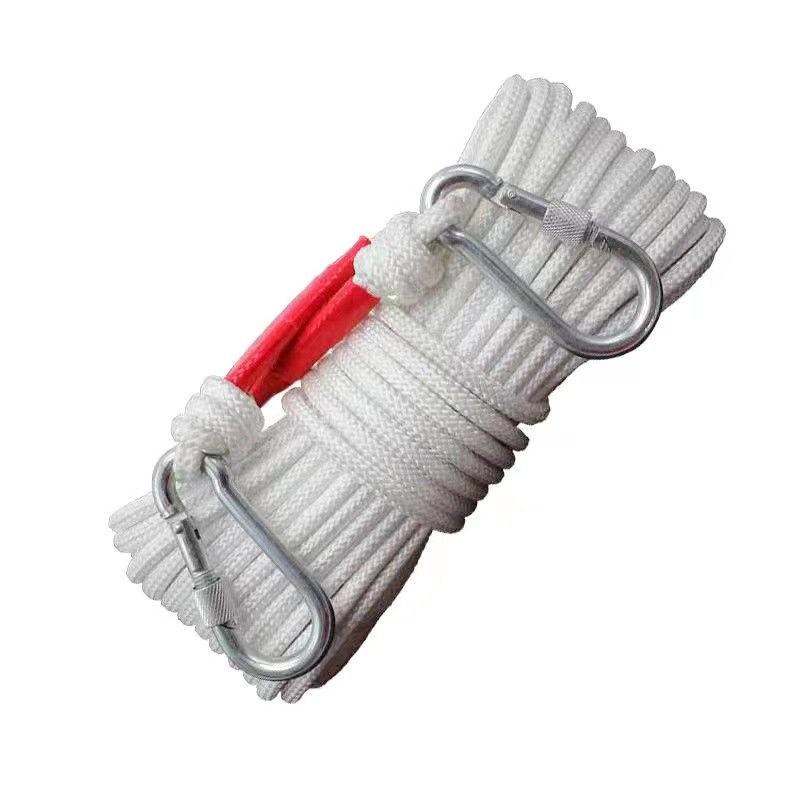 绳粗8毫米消防绳特殊尺寸咨询客服钢丝芯尼龙绳安全救援绳家用消防