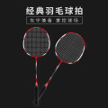 何大屋 比赛耐打碳素羽拍初学者2只 经典羽毛球拍HDW1312