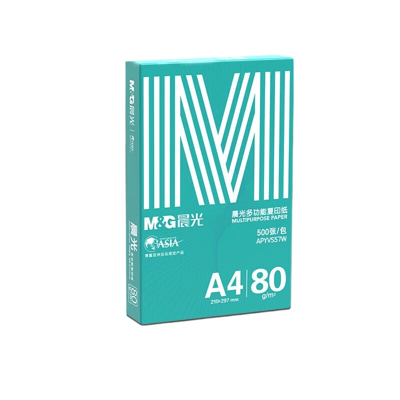 晨光(M&G)绿晨光 A4 80g 加厚多功能双面打印纸 高性价比复印纸 500张/包 单包装 APYVP57W