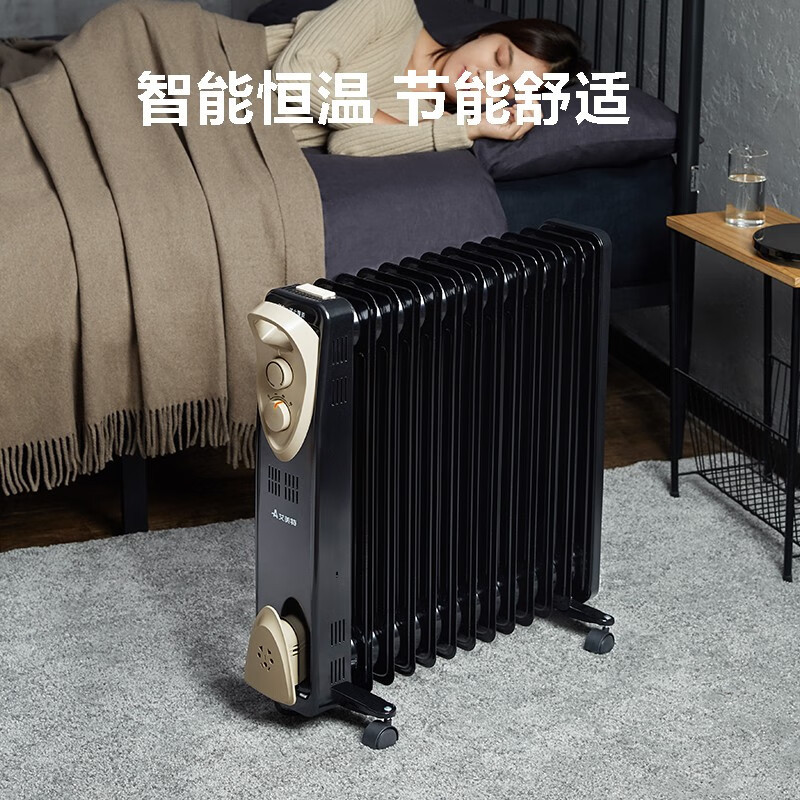 艾美特airmate取暖器电暖器家用宿舍卧室电热油汀电暖气片13片烤火炉