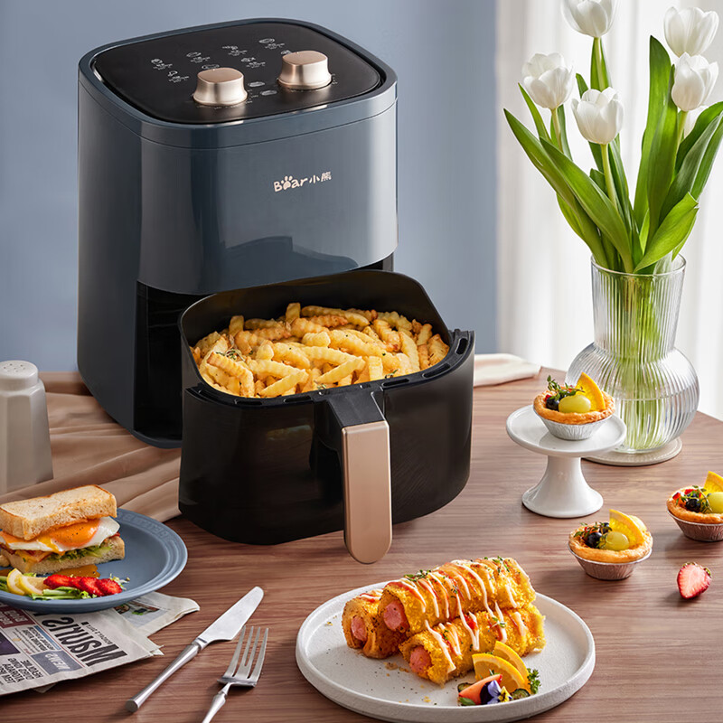 小熊 (Bear) 空气炸锅 家用无油烟低脂多功能电炸锅 大容量QZG-E12Z6