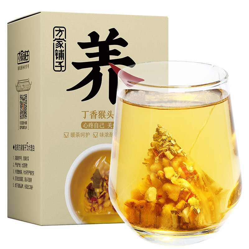 方家铺子 丁香猴头菇茶100g 组合花草茶袋泡养生茶