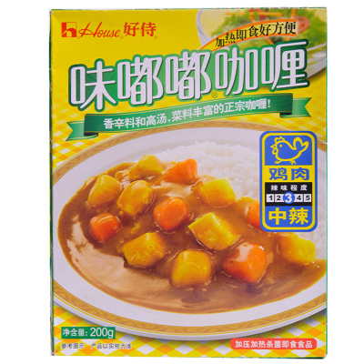 好侍味嘟嘟鸡肉（中辣）200克 即煮速食日式咖喱鸡 厨房调料