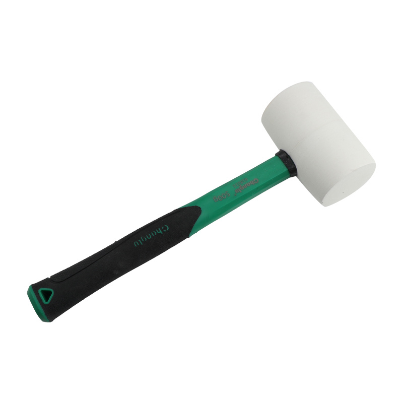 长鹿 纤维柄橡胶锤(白头) 500g 把高清大图