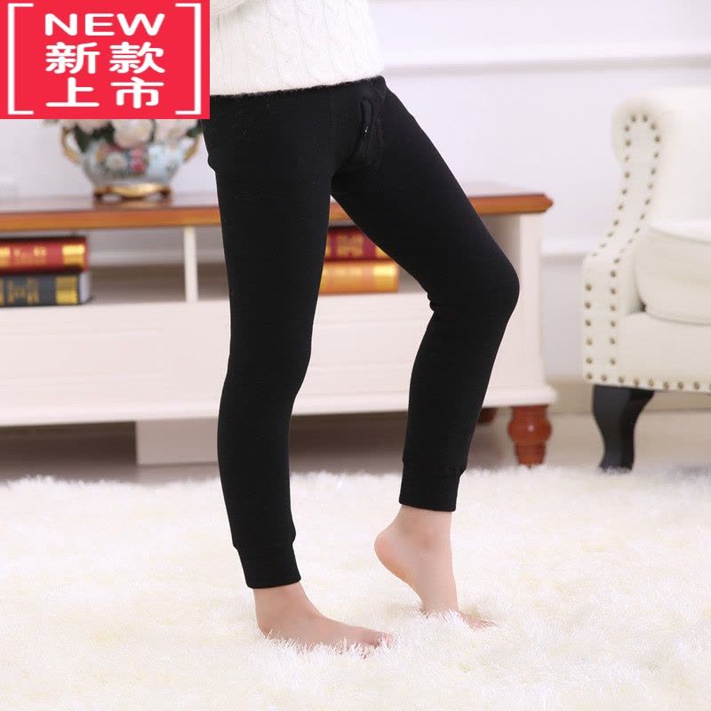 可莉允男士秋冬加绒加厚保暖裤儿童男童打底裤紧身内裤一体裤毛裤棉裤图片