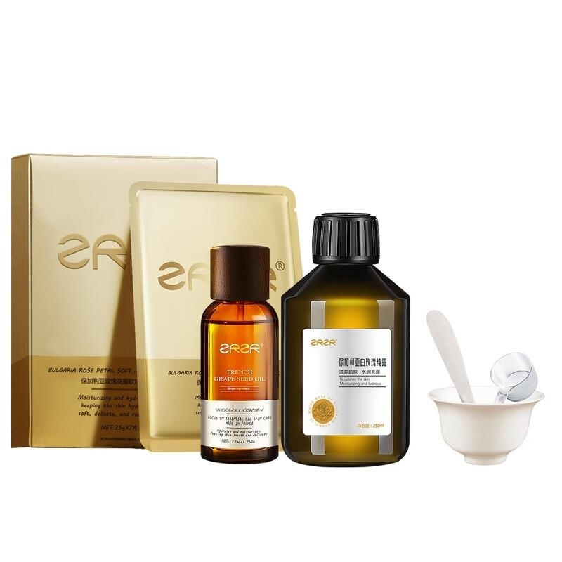 ZRZR法国葡萄籽精油50ml抗皱紧致精油保加利亚白玫瑰纯露肌肤保湿面膜高清大图