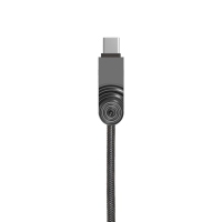 WK 浪尖三合一锌合金数据线 MICRO USB安卓/Apple/Type-C 三合一充电线 电源线 1米 锖色