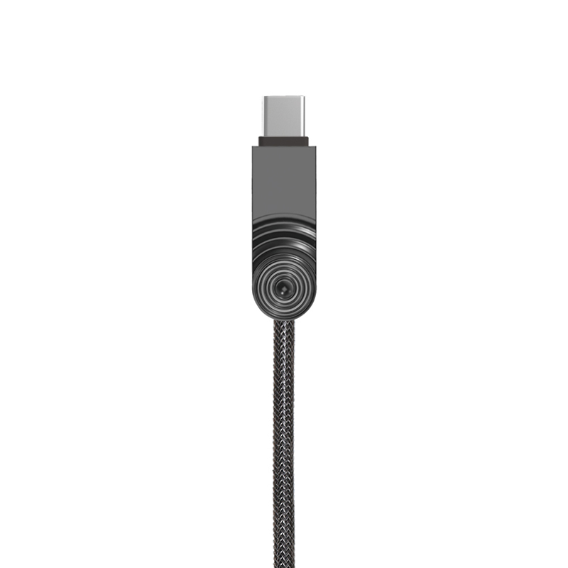 WK 浪尖三合一锌合金数据线 MICRO USB安卓/Apple/Type-C 三合一充电线 电源线 1米 锖色