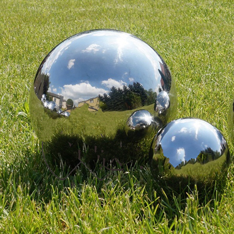 5厚圆球304不锈钢圆球金属球钢球加厚浮球镜面空心圆球装饰球足1.