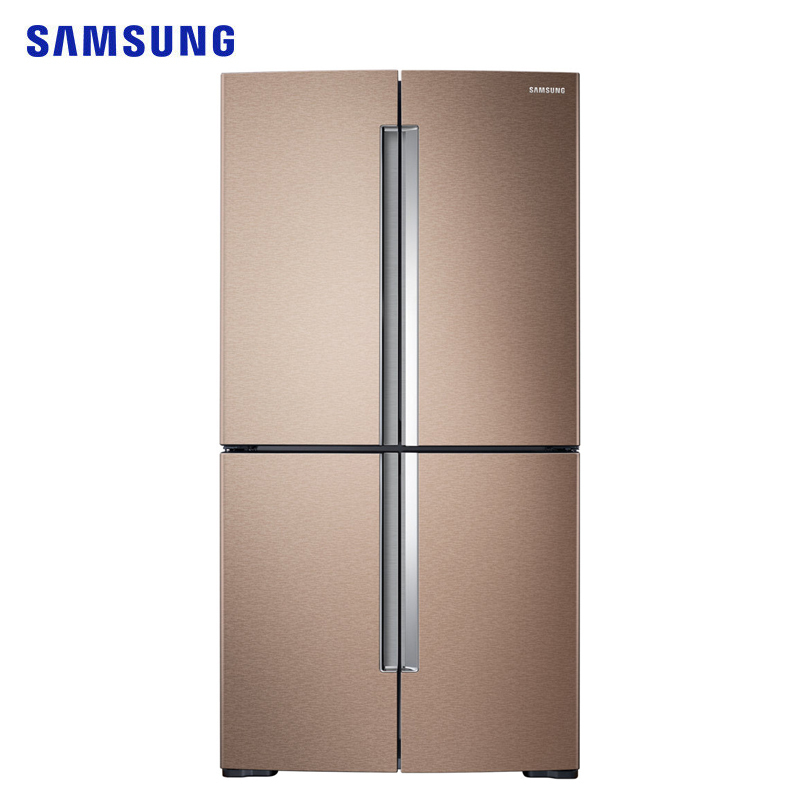 三星(SAMSUNG)RF66M9051FM/SC 662升十字对开门冰箱 风冷变频无霜三循环 智能变频压缩机(金色)
