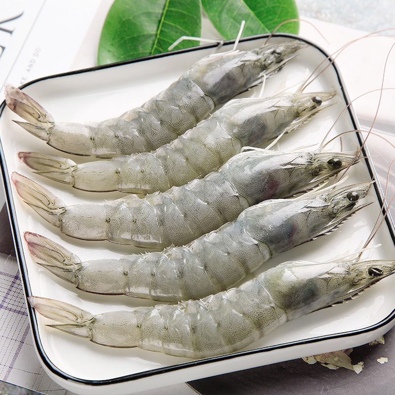 盐冻大虾3040净重14kg新鲜超大虾海虾野生海捕白虾鲜活冷冻大虾