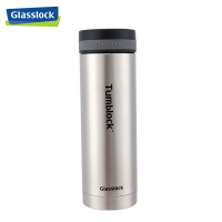 三光云彩(GLASSLOCK)保温杯男女学生保热保冷水杯高档304不锈钢韩版可爱便携迷你茶杯300ml 本色黑盖保温杯