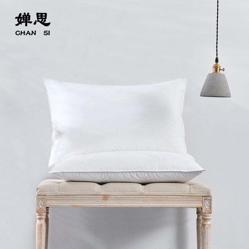 婵思全棉防羽布纯白枕芯50*80cm定做款(单位:条)高清大图