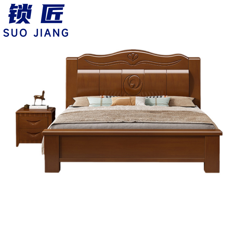 锁匠 中式床 床+1床头柜150cm 套