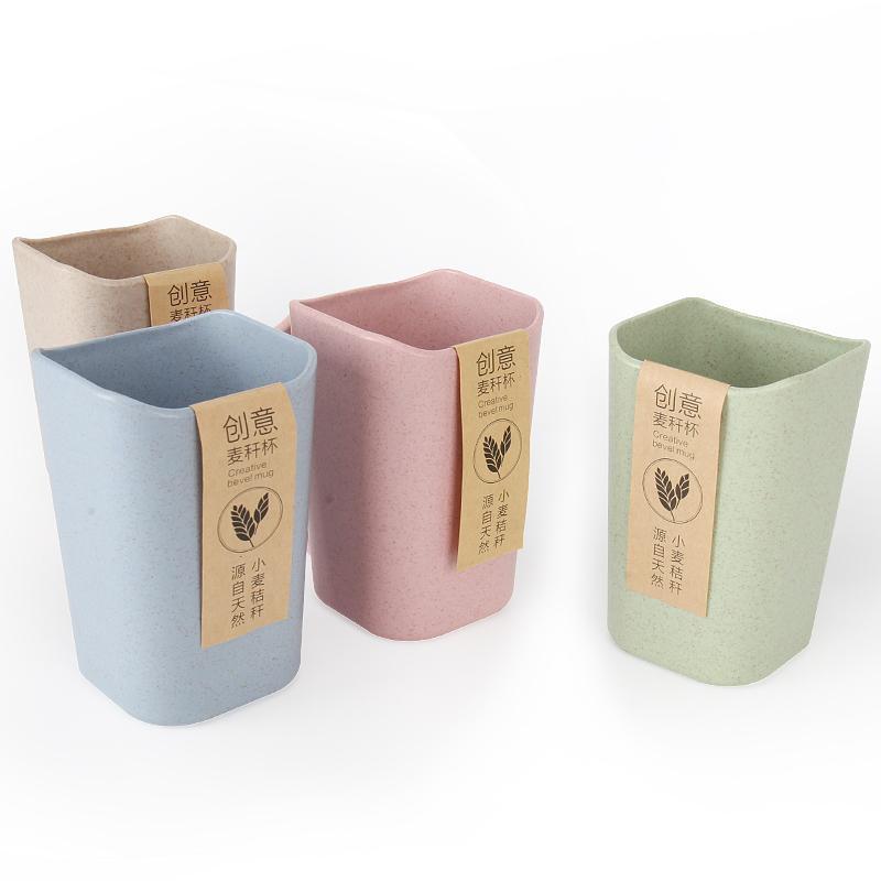 创意小麦漱口杯子情侣沥水刷牙杯牙缸杯儿童健康洗漱杯带手柄杯子