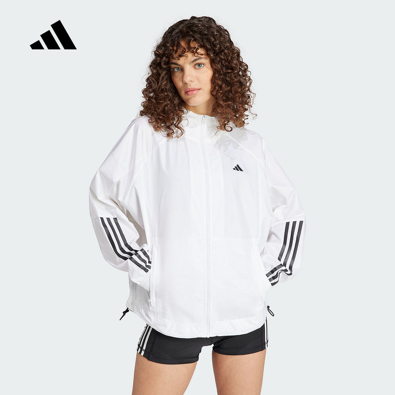 阿迪达斯(adidas)2024女舒适户外休闲百搭运动夹克IS8042