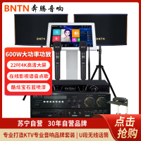 奔腾(BNTN)点歌机家庭影院ktv音响组合功放套装家用卡拉OK双系统一体机K歌套装舞台包房会议音响 8150点歌机套装