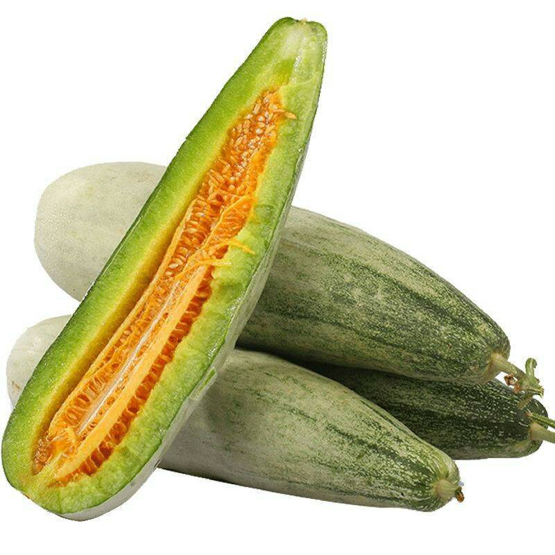 一贤生鲜羊角蜜甜瓜山东特产净重3斤箱装现摘现发新鲜羊角脆香酥瓜当