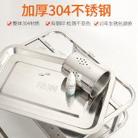 不锈钢厨房置物架砧板菜刀座烘焙精灵厨具用品收纳架子多 珍藏版(滴水不漏刀架)双面挡刀板+鸡翅木筷(铜金属头)10双