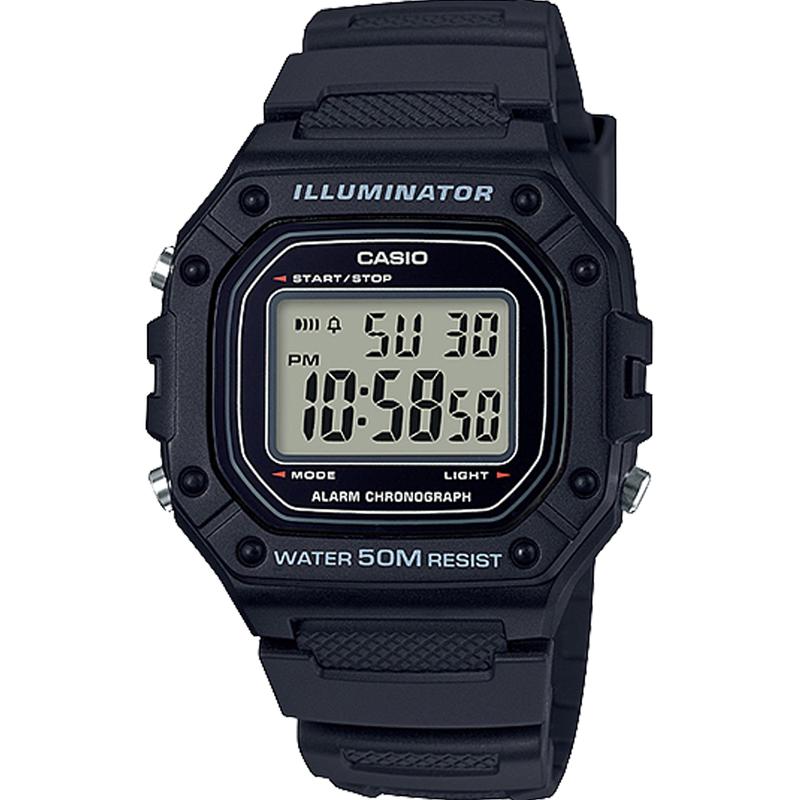 CASIO 米防水计时男款日韩石英手表夜光显示运动商务多功能