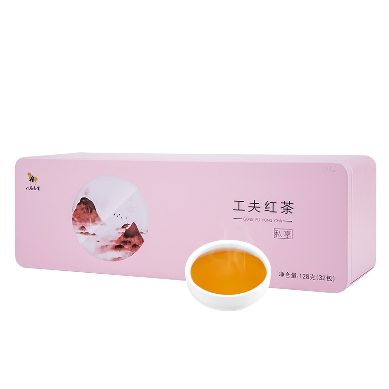 八马茶叶 私享小种工夫红茶 盒装128g