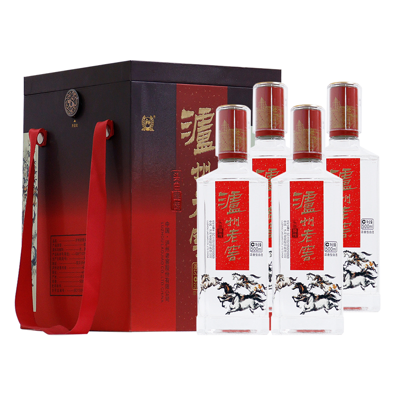 泸州老窖头曲臻传52度 500ml*4瓶礼盒浓香型白酒