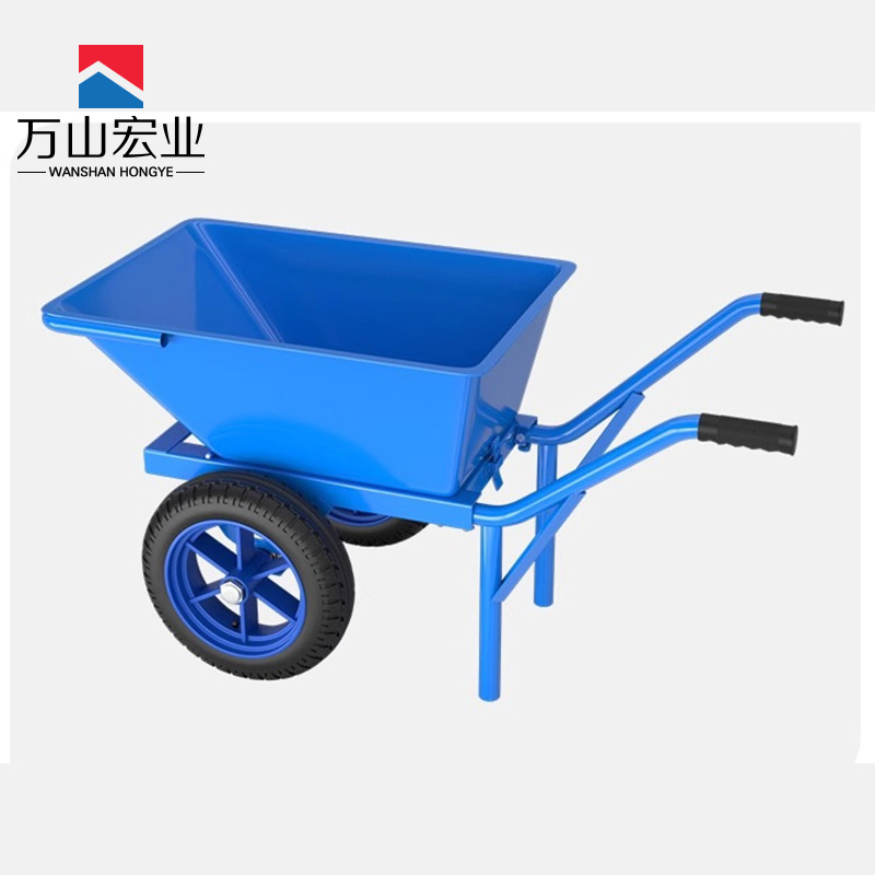 万山宏业 翻斗车工具车手推车充气轮减震实心轮WL23H/个高清大图
