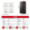 东芝 GR-RF535WE-PM137 535十字四开门薄一级能效双系统双雾化保鲜风冷无霜家用电冰箱绸缎灰