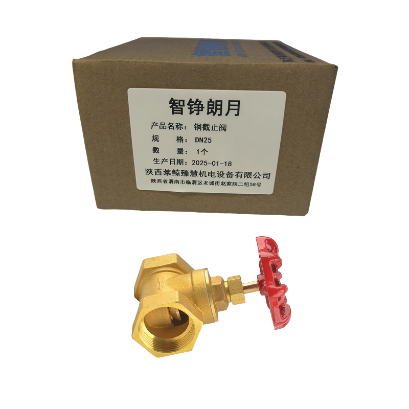 智铮朗月 铜截止阀 DN25 个高清大图