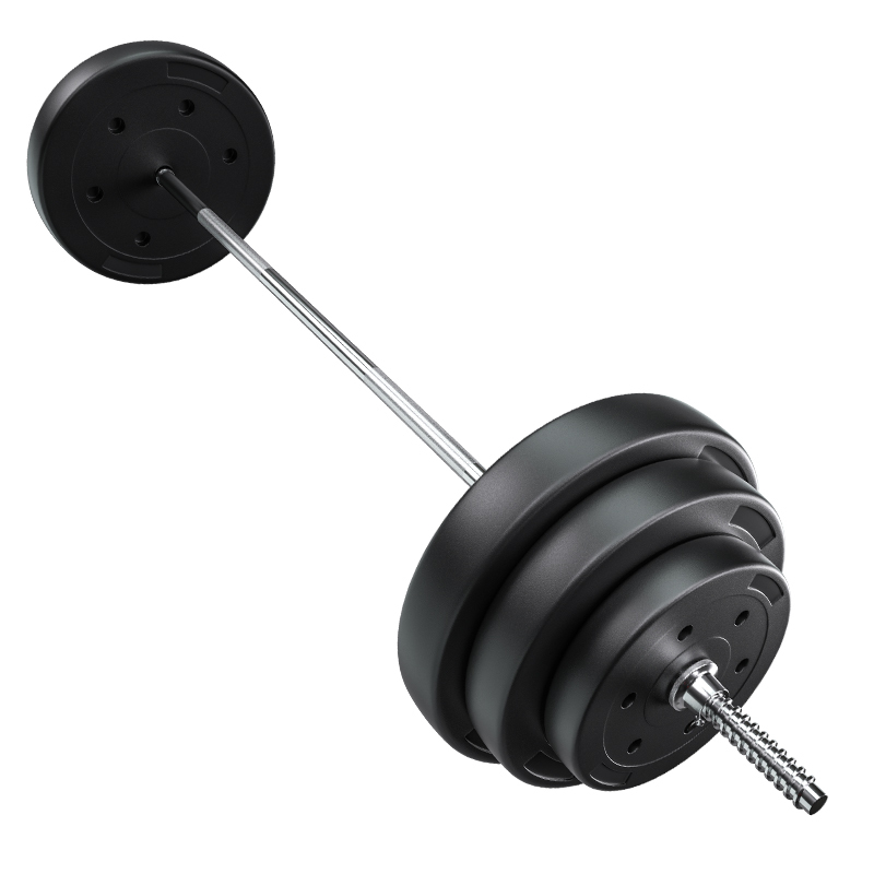 华亚huaya杠铃套装组合包胶杠铃片男士深蹲举重锻炼家用运动健身器材