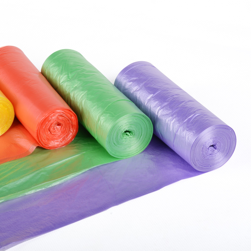 6卷共120只装卷装厨房家用办公彩色塑料袋垃圾袋4550cm