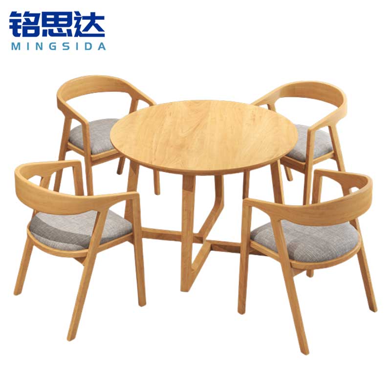 铭思达休闲桌实木套高清大图