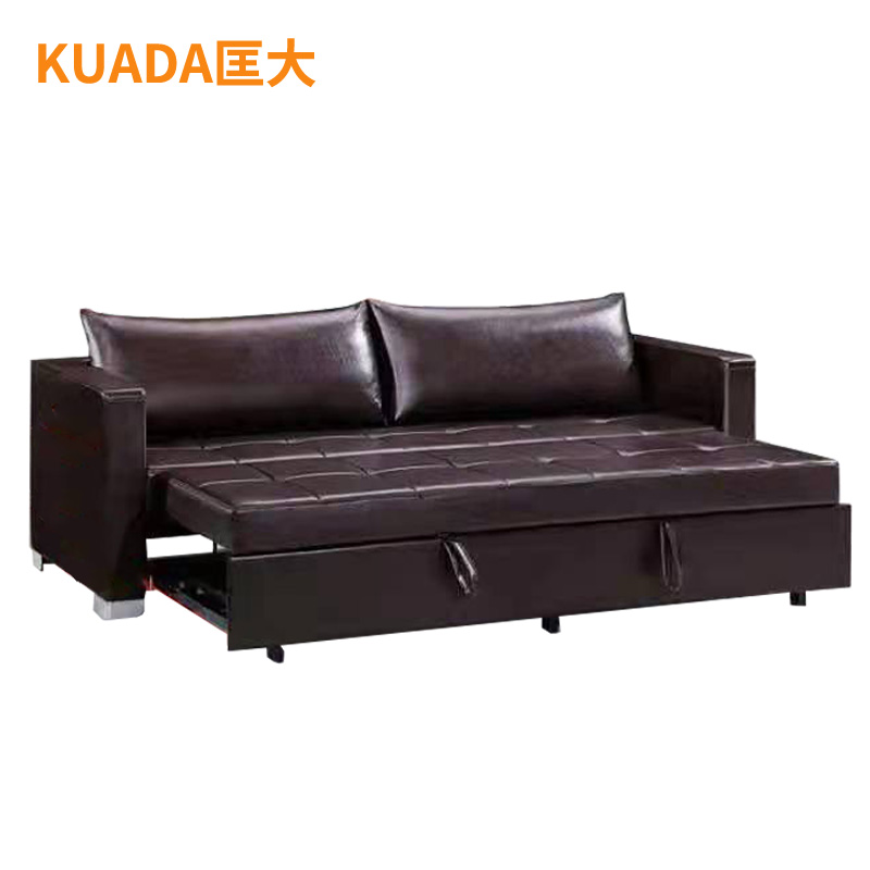 匡大 办公沙发 皮艺沙发 办公室折叠午休沙发 西皮 三人位 KDT903高清大图