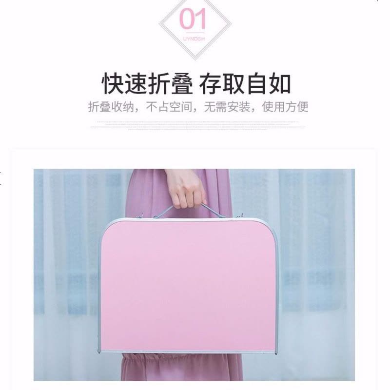 笔记本电脑桌床上用书桌可折叠懒人学生宿舍桌写字小桌子学习桌 （60X40）防滑带杯托-典雅黑图片