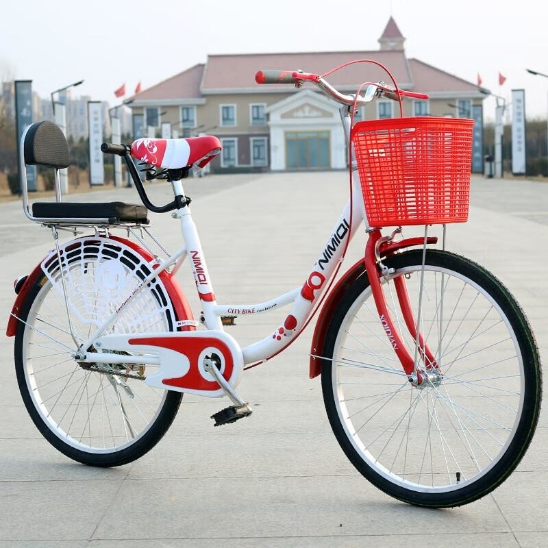 免充气实心胎轻便单车男女通用学生通勤车22 24 26寸可选高清大图