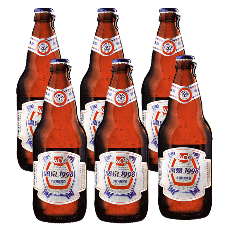 桂林特产漓泉啤酒漓泉1998小度精酿啤酒500ml6瓶装参数