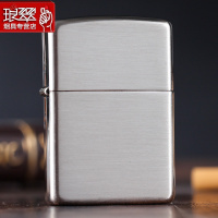 ZIPPO原装正版经典商务之宝纯银拉丝盔甲沙子27号时尚专柜正品