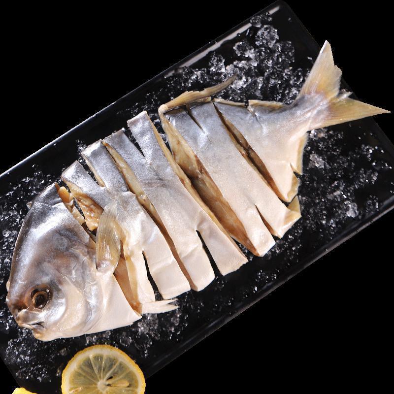 免邮券后89元2件千渔旺冷冻渔家自晒金鲳鱼350400