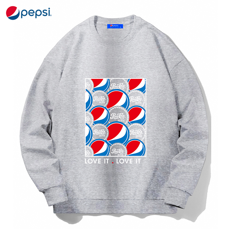 Pepsi/百事 男女同款休闲时尚潮流宽松卫衣BSW-2171加绒420克