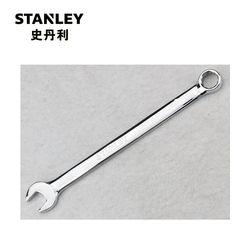 史丹利(STANLEY)93-523-1-22强力型公制精抛光两用长扳手32mm